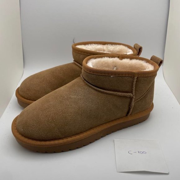 CUSHIONAIRE Women's COZY pull on boot CHESTNUT 7 - Picture 2 of 6